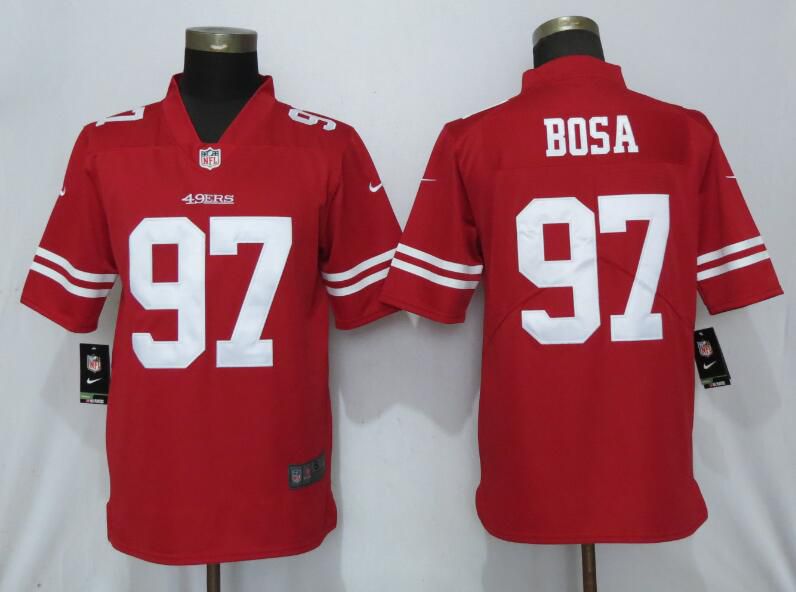 Men San Francisco 49ers #97 Bosa Red Nike Vapor Untouchable Limited Player NFL Jerseys->san francisco 49ers->NFL Jersey